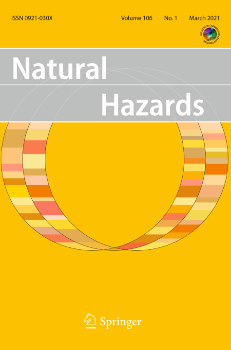 Обложка журнала Natural Hazards