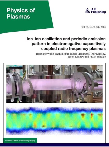 Обложка журнала Physics of Plasmas